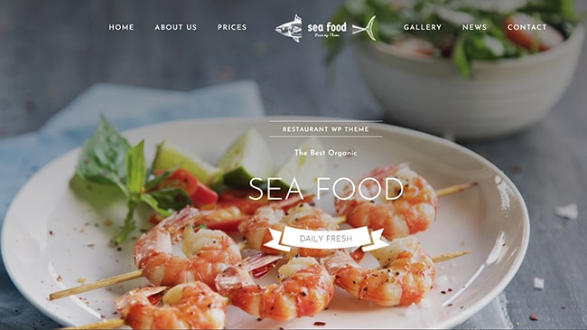Template web nhà hàng đẹp